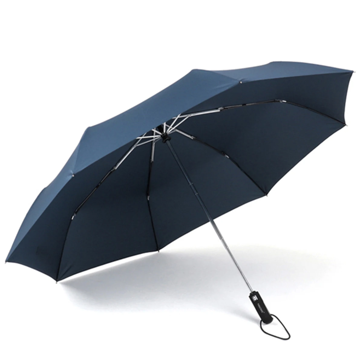 

Genuine Brand Large Folding Umbrella Rain 1.2 Meters Business Men Automatic Umbrellas Windproof Male Parasol Dark Blue And Black