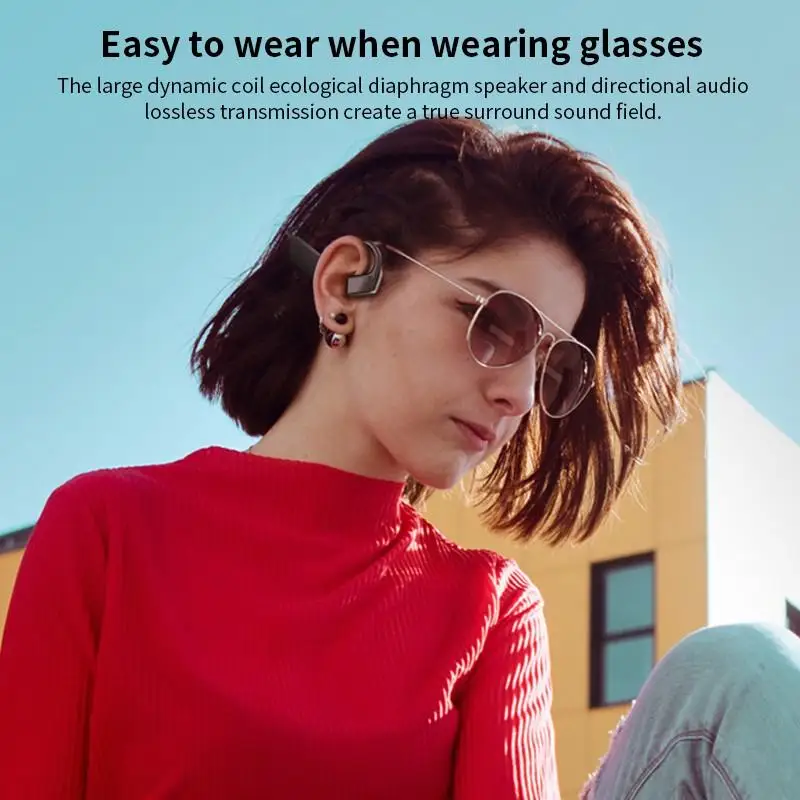 Наушники с открытыми ушами Bluetooth беспроводные не в ушах дисплеем наушники