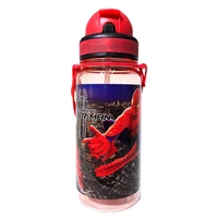 350ml disney cartoon kids spiderman water sippy cup cars baby feeding cups with straws outdoor portable bottles kids gifts