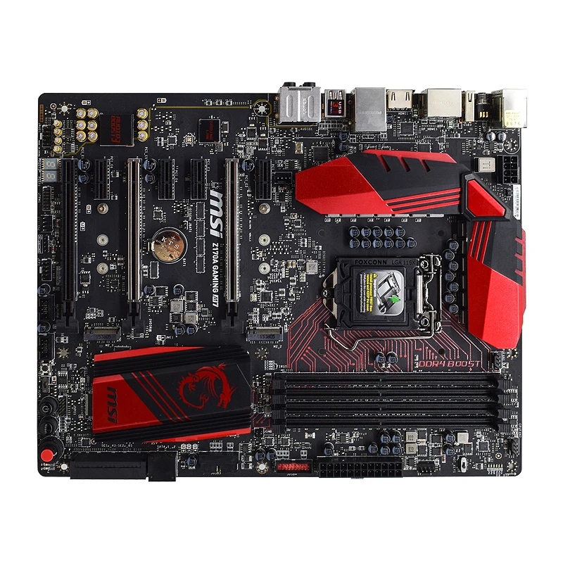 Online Z170A GAMING M7 Für MSI LGA 1151 Z170 Motherboard Ddr4 I3 I5 I7 CPUS M.2 USB 3,1 Verwendet Gaming PC Motherboard 3xPCI-E X16 3,0 Slots