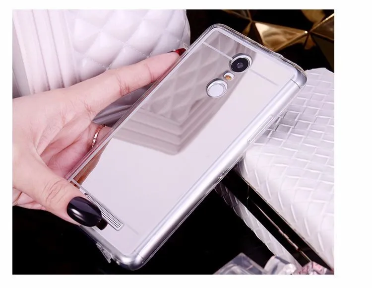 UPaitou mi rror ТПУ чехол для спортивной камеры Xiao mi Red mi 4A 3S Y1 S5 Примечание 5A 4 4X3 Pro Prime mi 8 SE Max 2 2S 5X A1 mi x 6 6X5 5C 5S плюс Чехол - Цвет: Серебристый