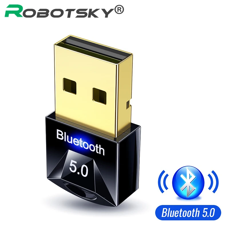 USB адаптер Bluetooth 5 0 для ПК беспроводной мыши клавиатуры PS4 Aux аудио приемник