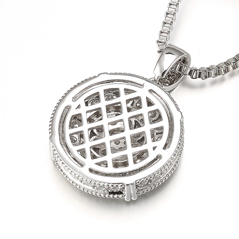 Круглые блестящие подвески и ожерелья для женщин мужчин ювелирные изделия из