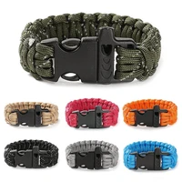 survival bracelet reflective design wear resistant anti corrosion hiking camping hunting rope outdoor survival first aid supplie