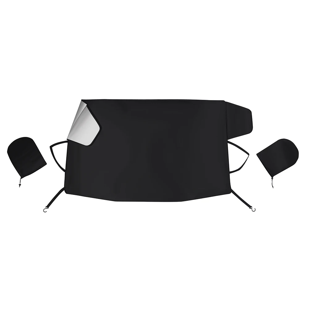 

Car Front Windshield Snow Sun Cover Tarpaulin Anti-Scratch Defrost Half Cover Winter Car Snow Anti-Frost Sunscreen Sun Block