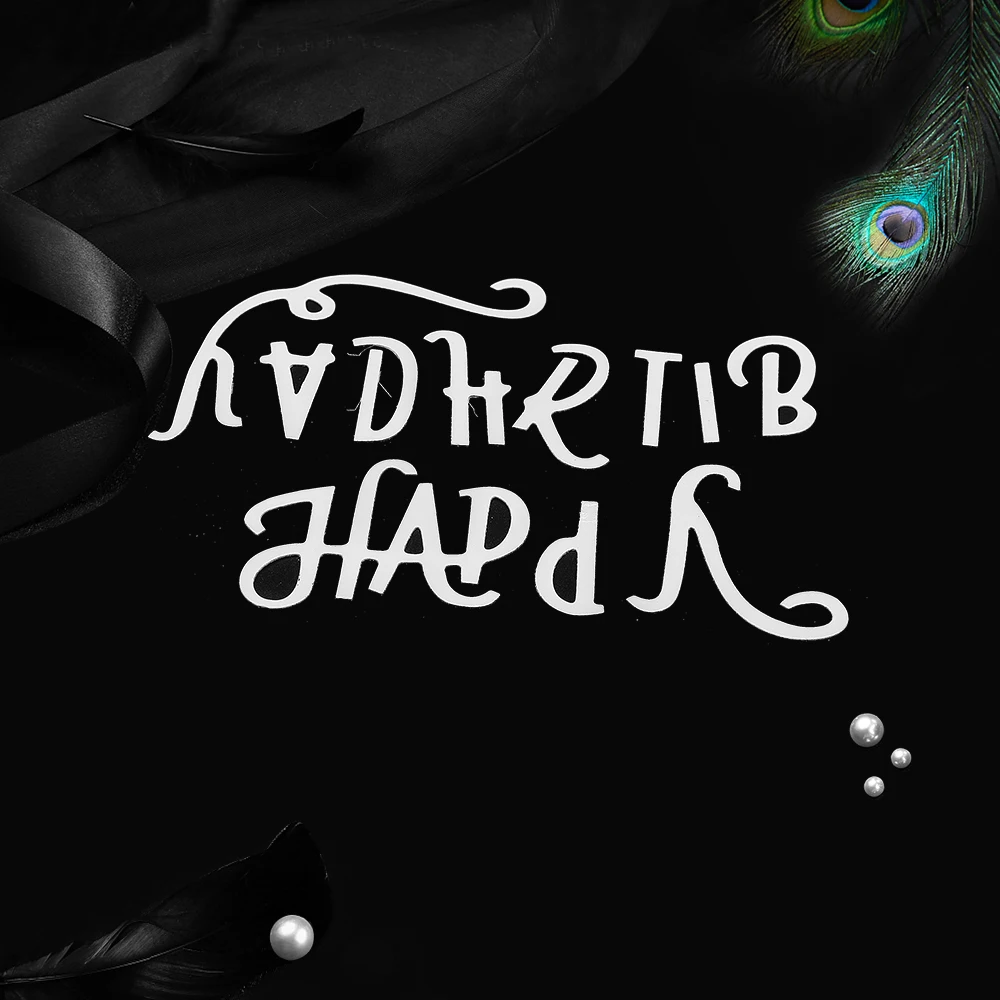 С днем рождения письмо тиснение резки штампы DIY трафареты для