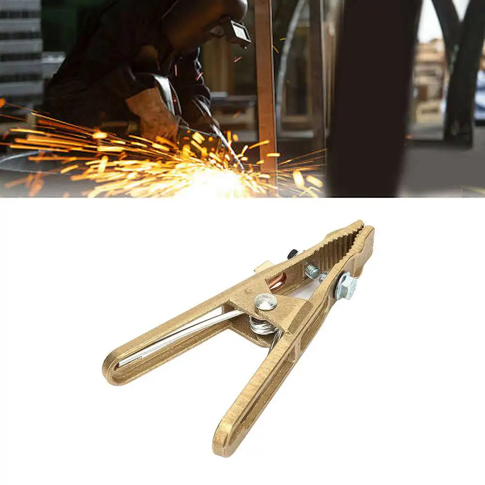 

1pc 260A Brass A Shape Ground Welding Earth Clamp for Welding Machine Various Types of Welding Equipment Durable