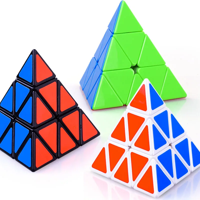Пирамида Профессиональный скоростной магический куб головоломка Поворот