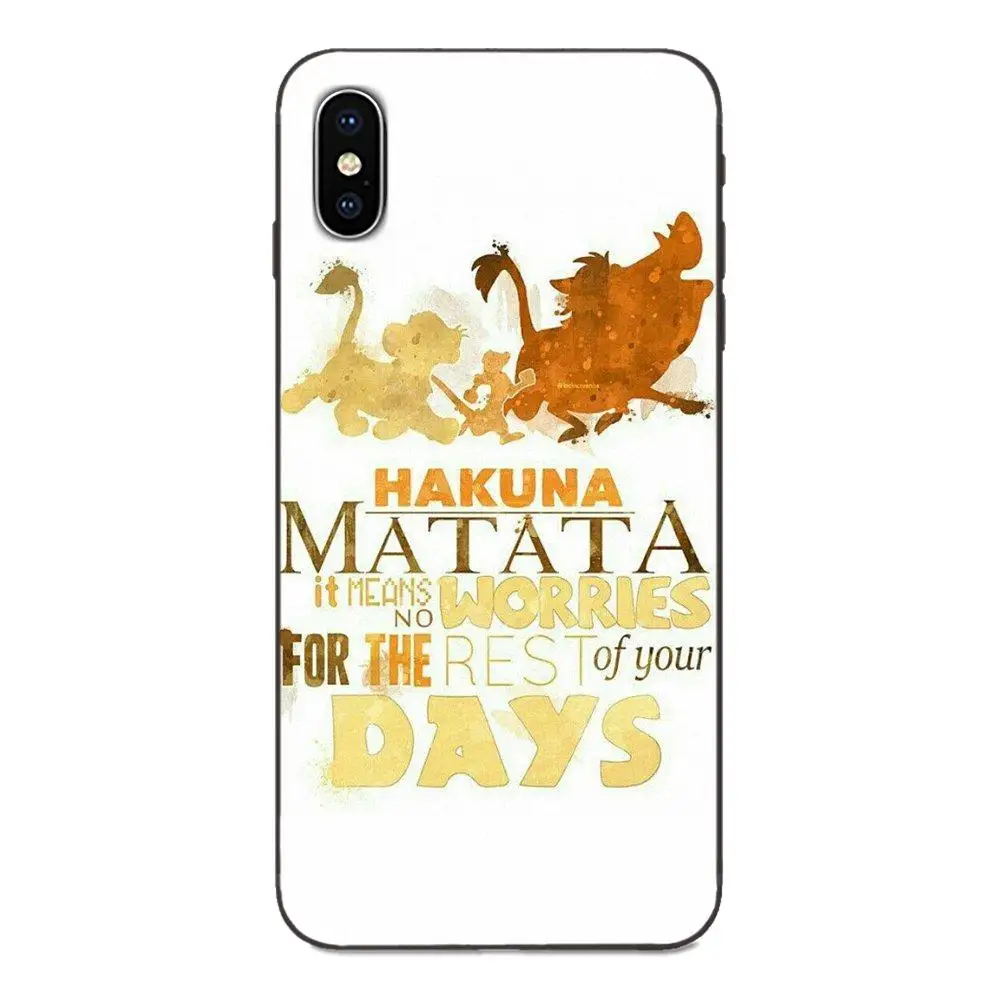 Hakuna Matata Король Лев для huawei nova 2 2S 3i 4 4e 5i Y3 Y5 II Y6 Y7 Y9 Lite Plus Prime Pro 2017 2018 2019 стильный