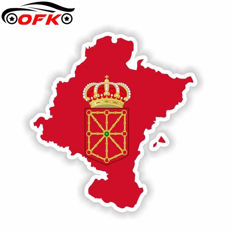 

Comunidad Foral De Navarra Map Flag Car Sticker Motorcycle Decal 13.4CM*12.6CM