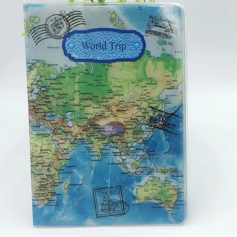 Женская водонепроницаемая обложка для паспорта из ПВХ кожи новая карта