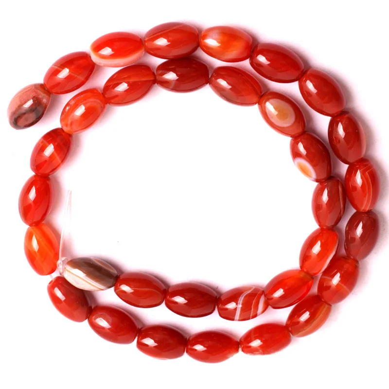 Бусины из натурального красного агата и оникса незакрепленные бусины Sardonyx