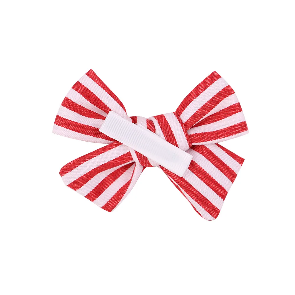 

2PCS/Lot Candy Colors Print Cotton Hair Bows For Girls Hair Clips Boutique Barrette Cute Hairpin Handmade Kids Hair Accessories