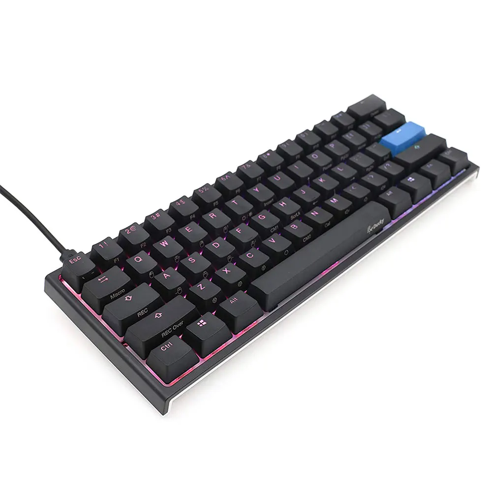 100% Original Ducky One 2 Mini V2 Mechanical Keyboard RGB Led 60% Double Shot PBT Gaming Keyboard Cherry Mx Switch Keyboards