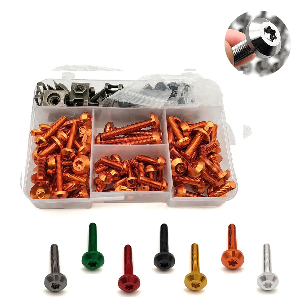 Универсальный Комплект болтов обтекателя для кузова мотоцикла крепежные зажимы