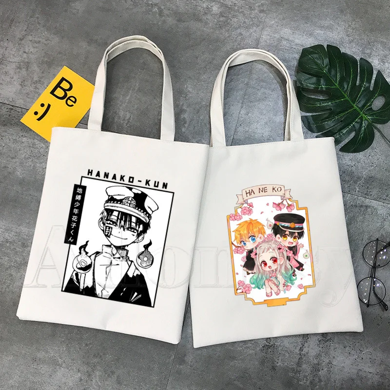 

Hanako Kun Korea Ulzzang Shopper Bag Print Canvas Tote Bag Handbags Women Bag Harajuku Shoulder Bags