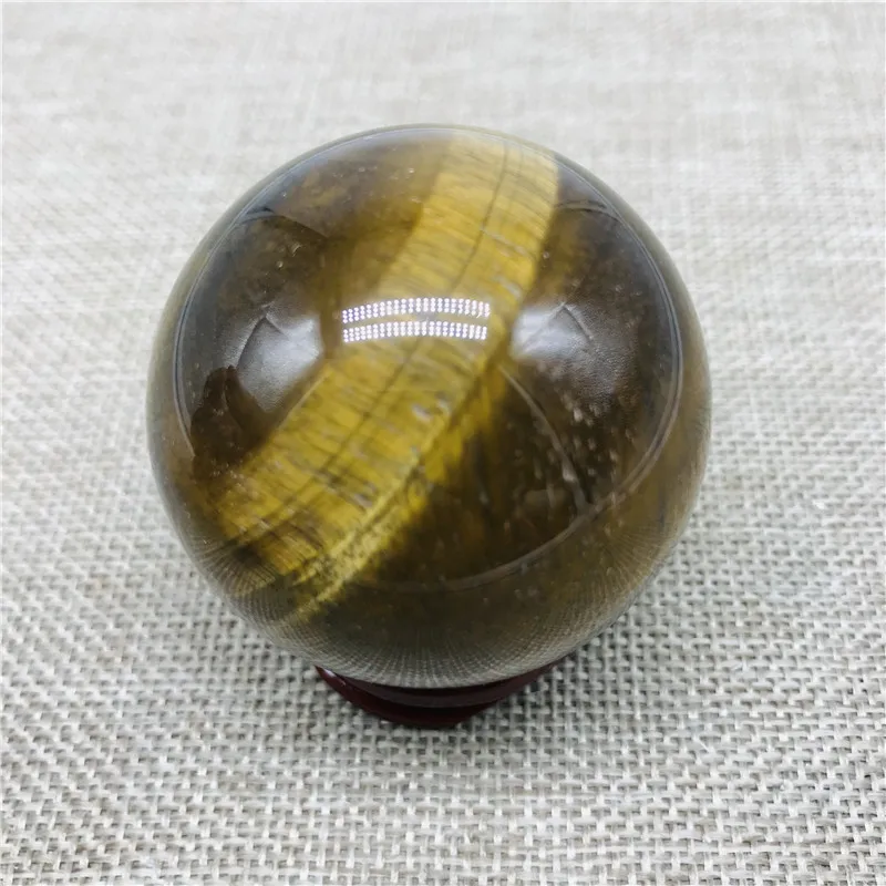 5 см красивый натуральный Золотой Тигровый Глаз Хрустальный шар Исцеление|Камни|