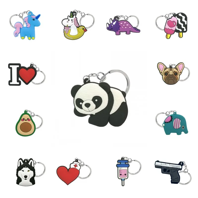 

Брелок из пвх 20 шт., лидер продаж, брелок для ключей из мультяшной гибридной серии, модный аниме брелок для ключей, подарок для мужчин и женщи...
