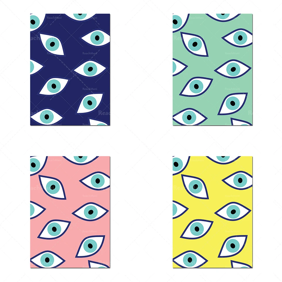 

Turc Couleurs Evil Eye Poster Abstract Art Minimalist Art Pop Artist Home Decor Canvas Wall Art Print Unique Gift