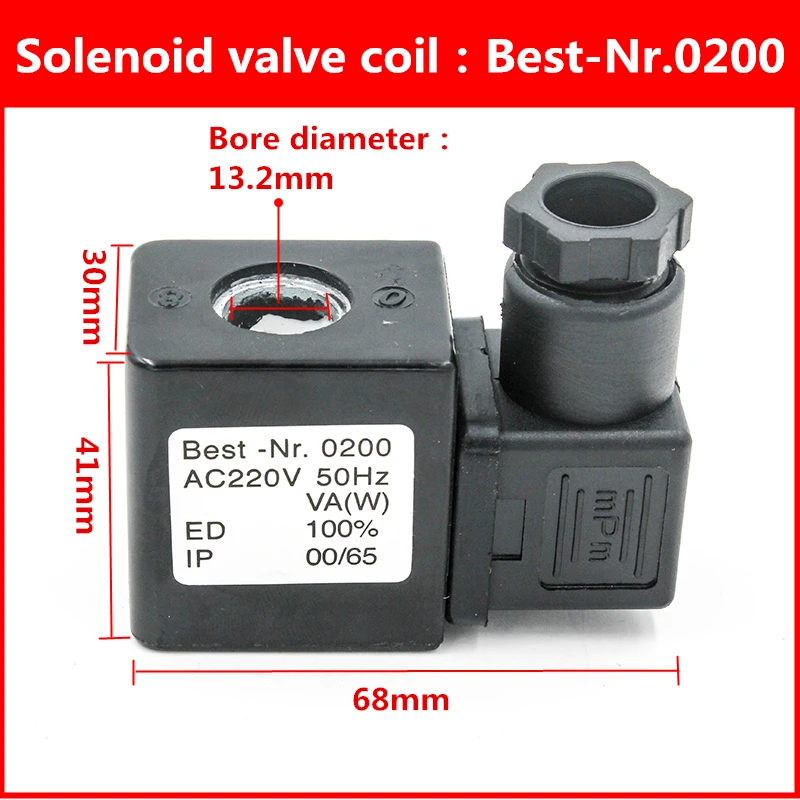 Best Nr.0200 катушка соленоидного клапана AC220V AC110V DC24V DC12V|Пневматические компоненты| |