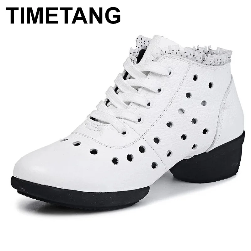 

Туфли для профессиональных танцев, из натуральной кожи, с кружевом, дышащие