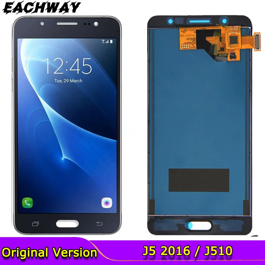 Для SAMSUNG GALAXY J5 2016 J510 J510F SM-J510F ЖК-дисплей сенсорный экран дигитайзер в сборе Замена
