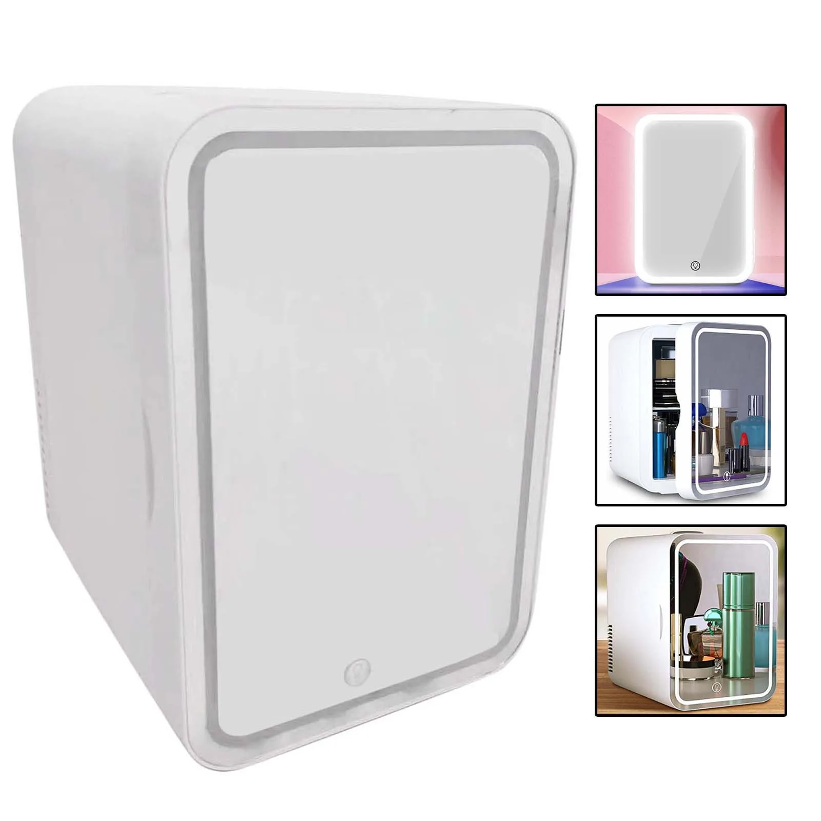 

Mini Beauty Car Fridge AC/DC Thermoelectric Cooler and Warmer for Skincare Travel LED Design Camping Beer