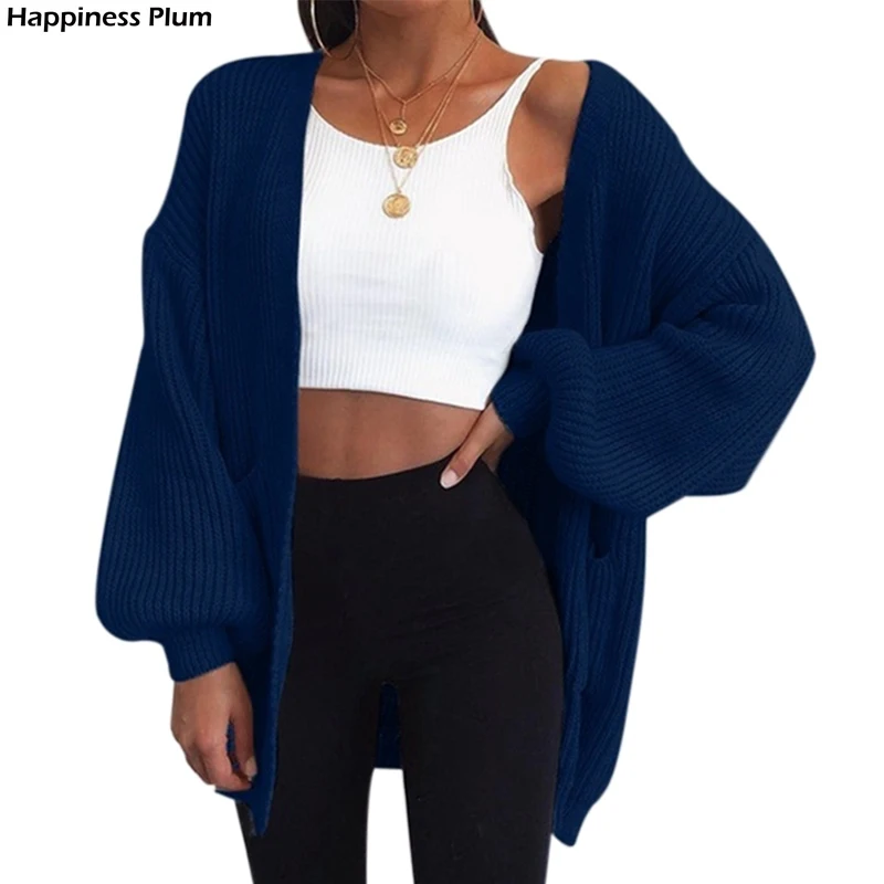 

2020 Style Sweater Casual Batwing Sleeve Knitwear Cardigan Women Large Knitted Sweater Cardigan Jumper Coat female