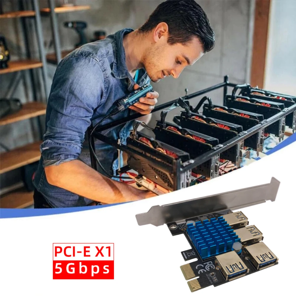 Переходная карта PCI-E PCIE 1-4 адаптер USB 3 0 для майнинга BTC конвертер PCIe | Компьютеры и
