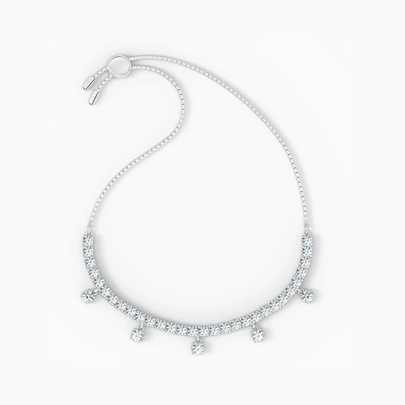 

2020 Trend Jewellery SWA New SUBTLE DROPS Bracelet Fashion Round Crystal Pendant Slider Bracelet Women All-Match Romantic Gift