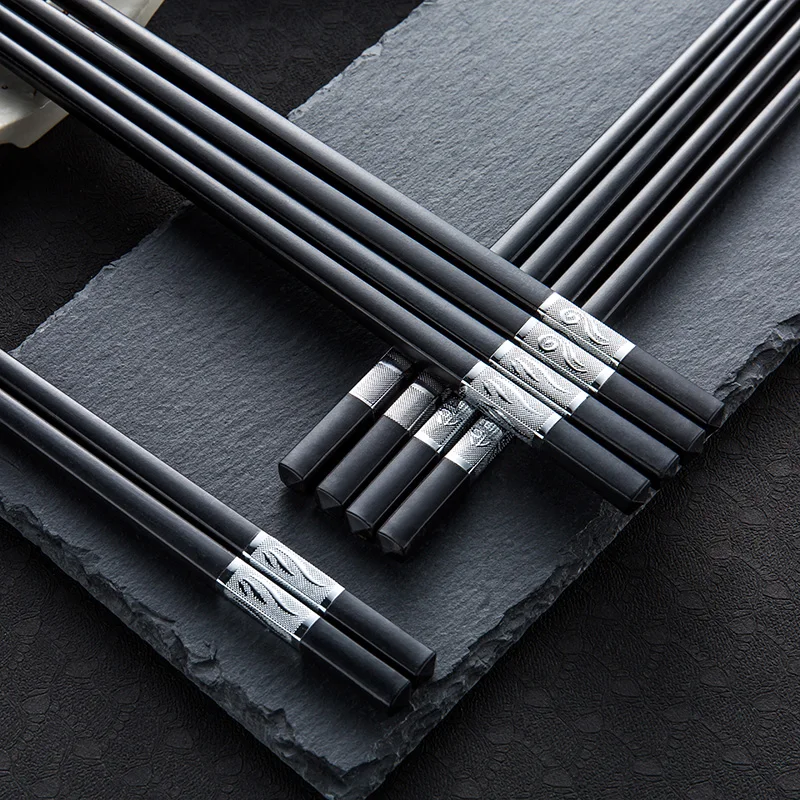 1 пара палочек для еды в китайском стиле сплав палочки ресторан горячий горшок