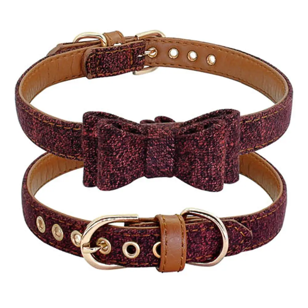 TPFOCUS милый галстук бабочка дизайнерский ошейник из искусственной кожи для