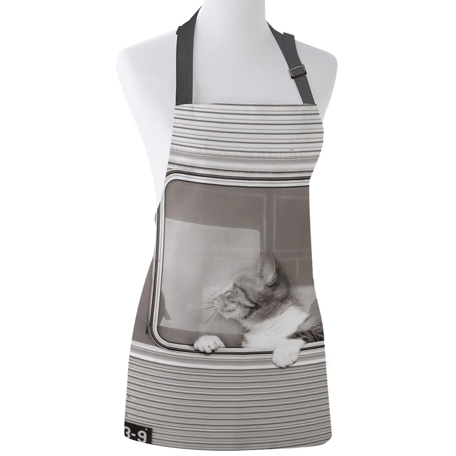 Кухонный Фартук для домашних животных Тема милый кот узор Регулируемый