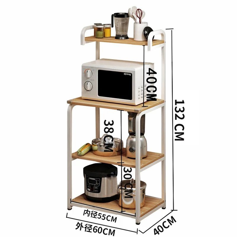 Buy Louis Fashion Kitchen Islands Microwave Oven Landing Multi Storey Storage Rack Vegetable Table Function on
