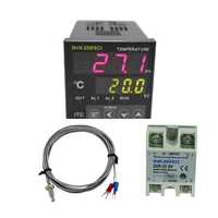 inkbird pid thermostat dual digital pid temperature controller acdc 12 24v ssr relay output itc 100vl k sensor 25da ssr tool
