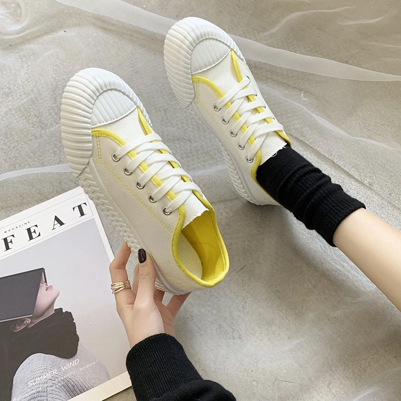 Женская обувь из натуральной кожи кроссовки для женщин Модная белая парусиновая