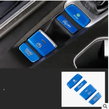 Коробка переключения передач Кнопка блестки отделка наклейки алюминиевый сплав