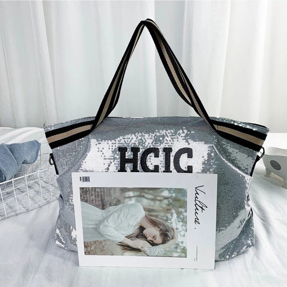 Newst блестящая женская сумка тоут повседневная разноцветная из мягкой кожи с