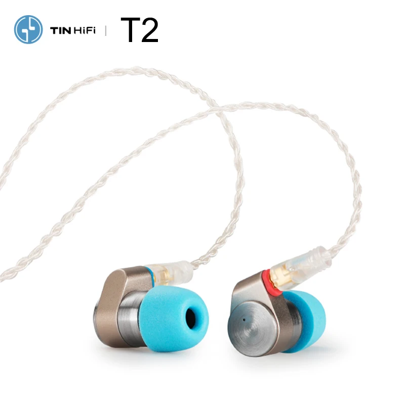 Tinhifi T2 PLUS / pro HiFi аудио двойной динамический наушник IEM со съемным кабелем