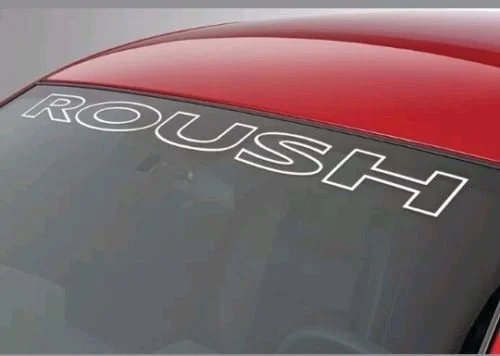 Для Ford Mustang ROUSH виниловая наклейка на лобовое стекло Пользовательский логотип автомобиля Белый