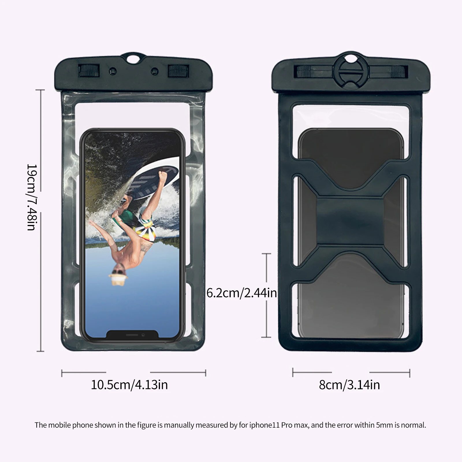 Водонепроницаемый чехол для телефона дайвинга плавания подводного сухого