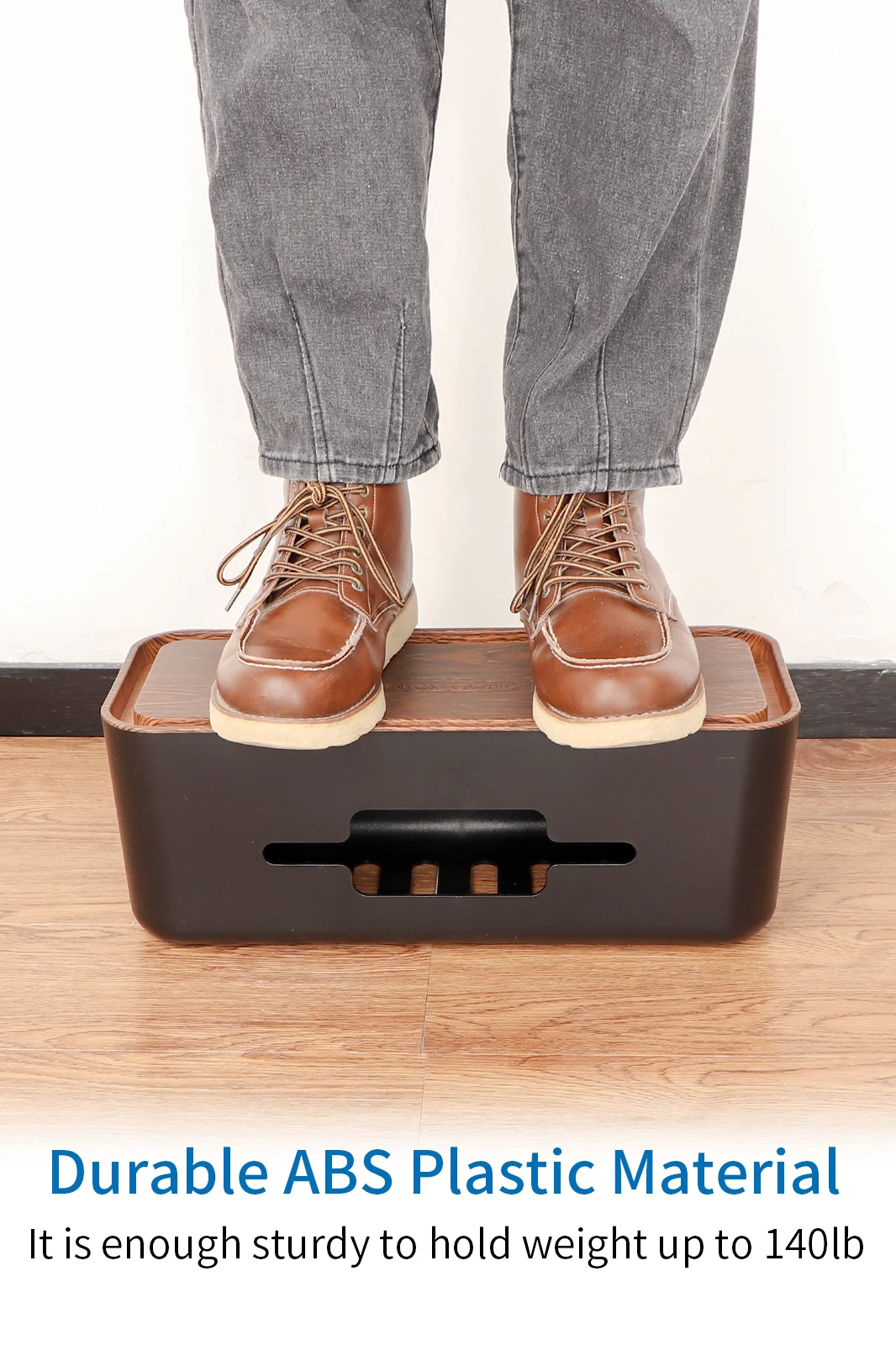 

NTONPOWER Extra Large Cable Management Box with Holder,430*180*160 mm, Cable Tidy Box for Organize Power Strip, Wire Storage Box