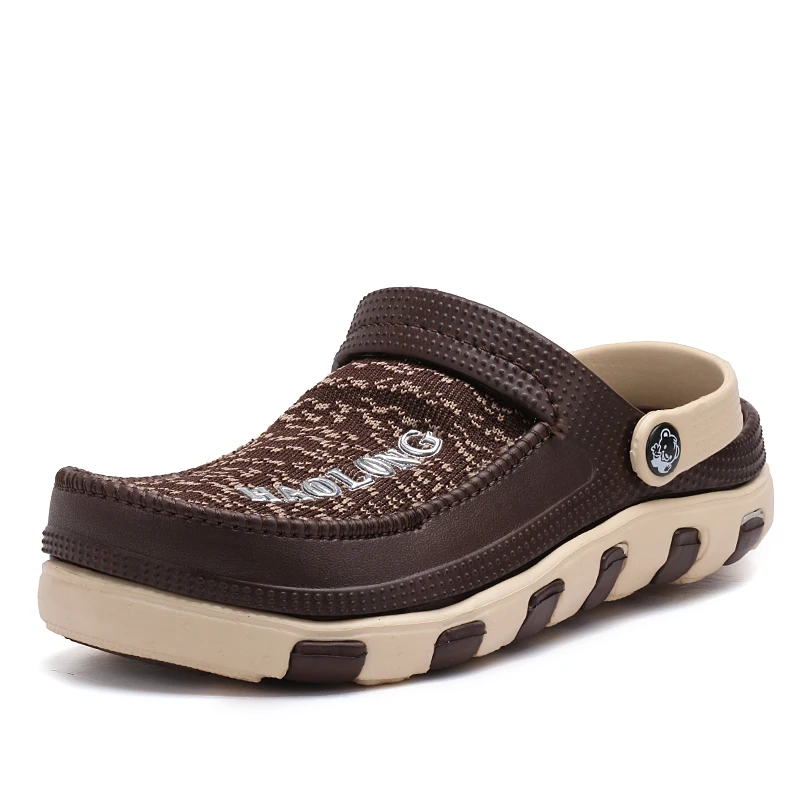 Отверстие сандалии-сабо для Для мужчин EVA тапочки ко Дню Валентина Sandalia Masculina