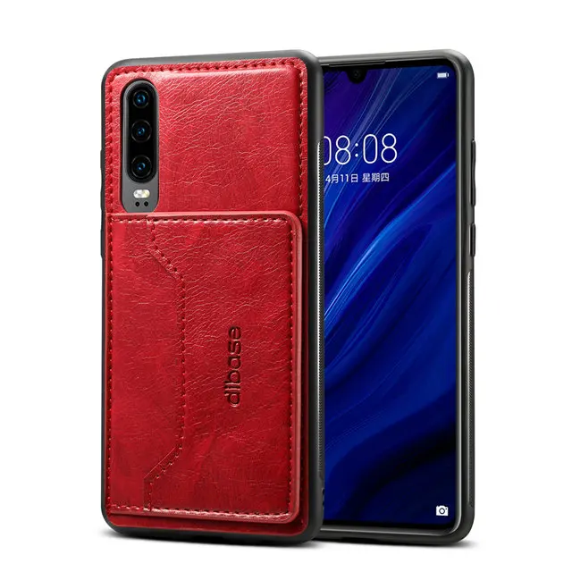 Красный Слот для карт для Coque samsung A50 чехол Роскошный кошелек-держатель телефона Etui для samsung Galaxy A50 чехол A 50 противоударный чехол - Цвет: Красный