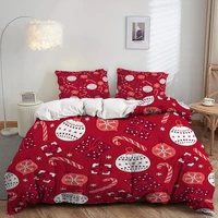 custom fashion 3d print christmas pillowcase duvet cover christmas tree elk beding set home bedroom decor queen king single kids