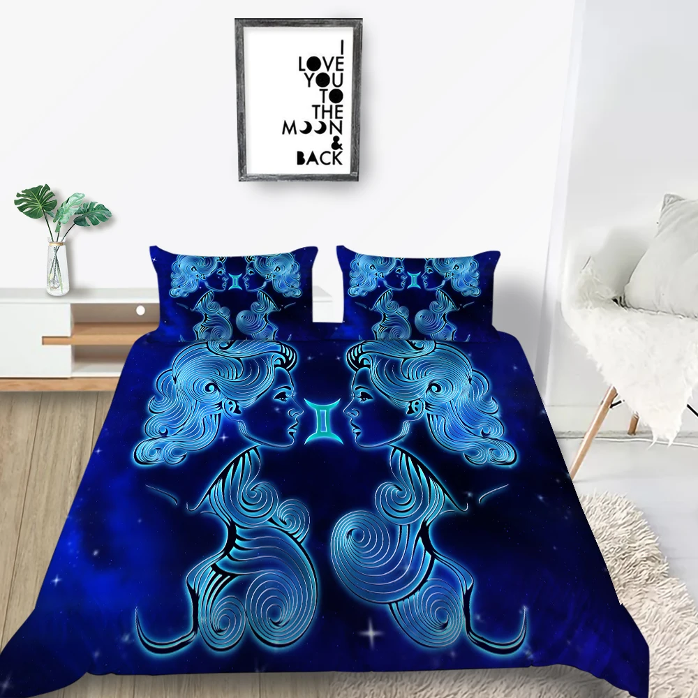Комплект постельного белья с созвездиями Gemini креативный 3D комплект