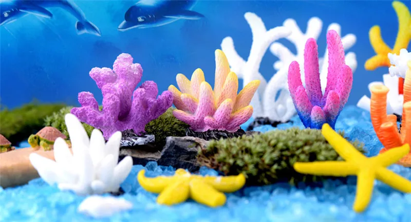 Новый милый полимерный Искусственный аквариум миниатюрное украшение