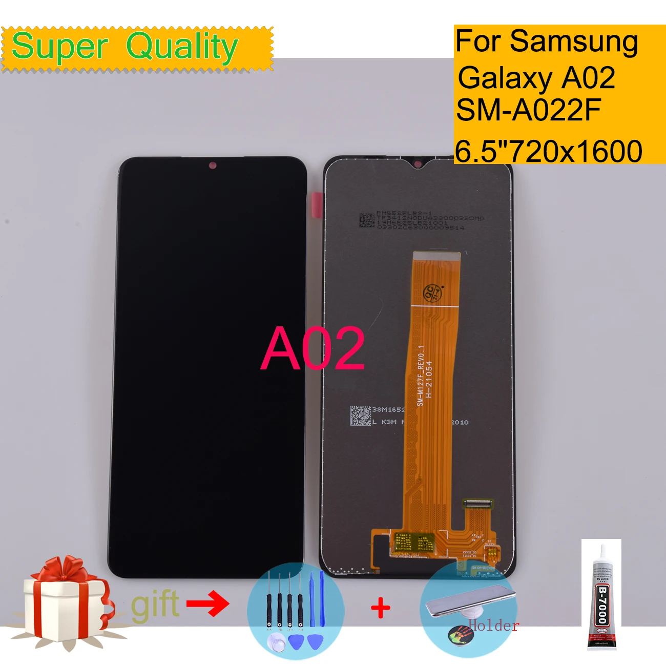 

Оригинальный Для Samsung Galaxy A02, ЖК-дисплей, сенсорный экран, дигитайзер, панель A02 A022 SM-A022F Pantalla монитор с ЖК-дисплеем в сборе