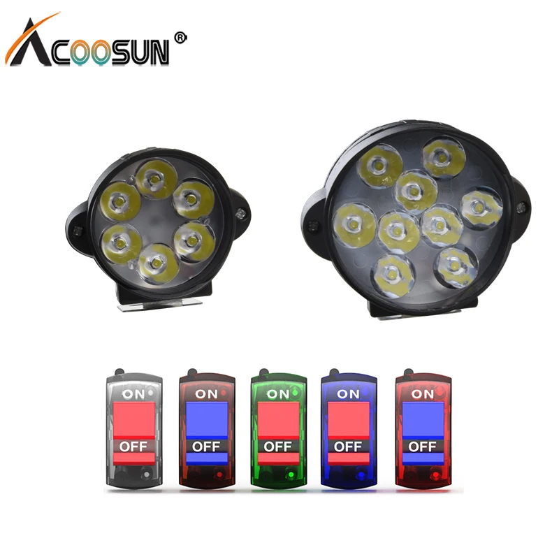 Светодиодный светильник для автомобильных фар 12 В 6/9 светодиодный езды на