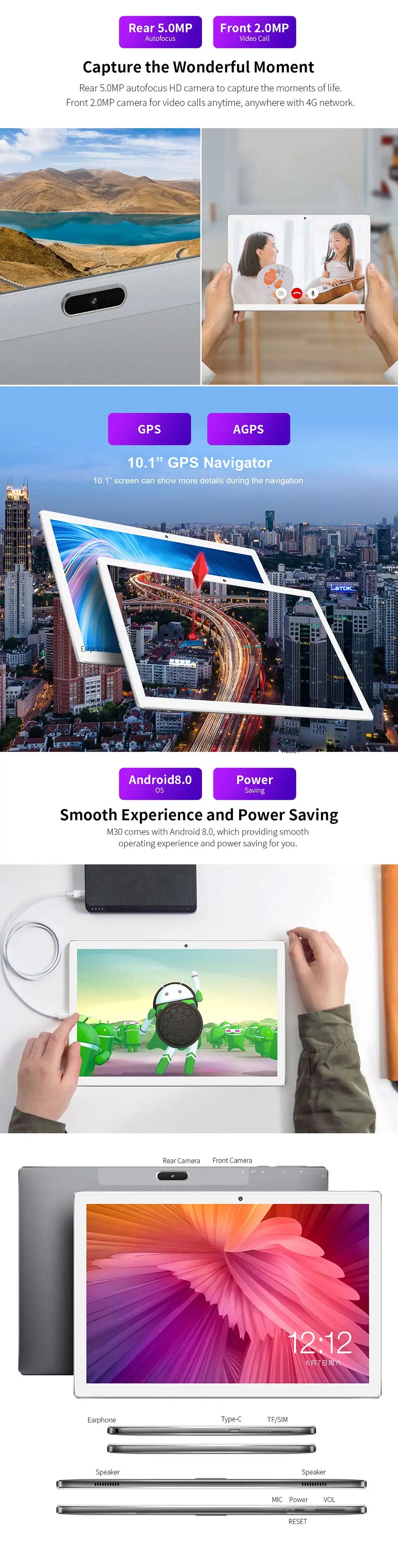 Teclast M30 10,1 дюймов планшет 2560x1600 2,5 K ips экран 4G Phablet MT6797 X27 Deca Core 4 Гб ram 128 Гб rom Android 8,0 планшеты ПК